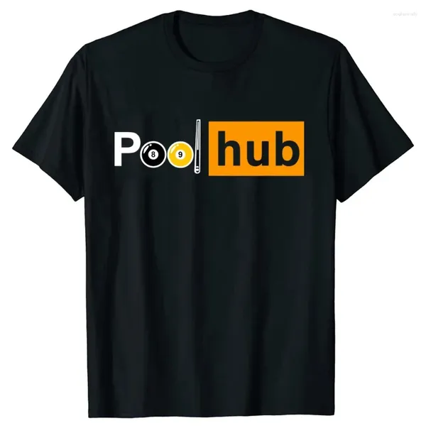 Herren T-Shirts Lustige Billard Game Pool Hub Shirt Summer Style Grafik Baumwolle Streetwear Kurzarm Billardkugeln Stick Geschenke T-Shirt