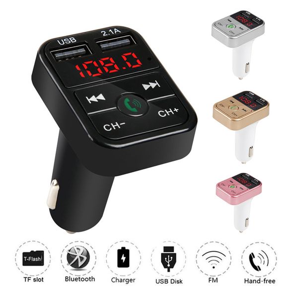 B2 Wireless Bluetooth Multifunction FM -передатчик USB CAR Charger Mini MP3 -плеер набор держатель TF Card Modulator