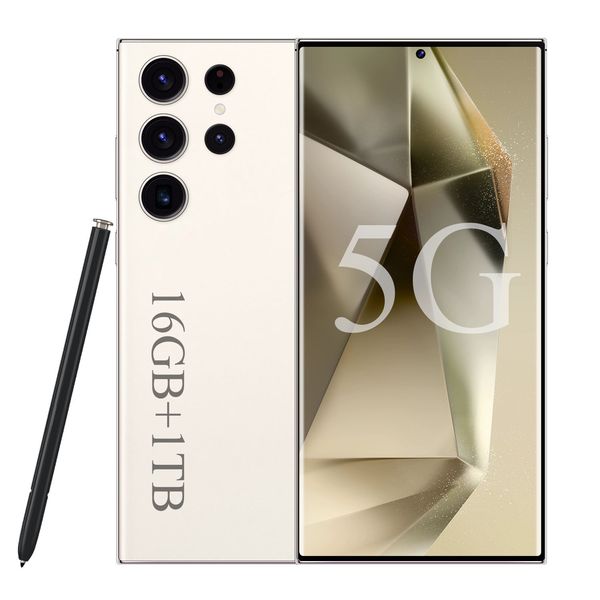 6,8 pollici 5G S24 Ultra Telefono Sblocco Touch Screen Schermo grande S23SMARTPHONE Telefono Telefono Visualizzazione HD Riconoscimento del viso 1TB 1TB