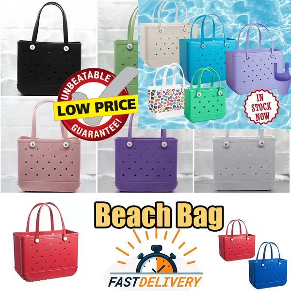 Strandtaschen große Kapazität Bogg Frauen Männer Achselhöhle Schulter -Tasche PVC Plastik Schwimmbeutel Handtasche Pochette Hobo Outdoors Crossbody Weekend Einkaufstaschen Kinder lila lila