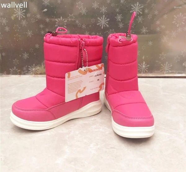 Stiefel Wallvell Export in russische Mädchen Schnee Kinder Winter Baumwolle plus Haar dick wasserd warm