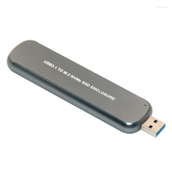 Bilgisayar Kabloları M.2 SSD KASASI NVME Sabit Disk Muhafazası USB3.1 Tip C-PCI-E Adaptör JMS583