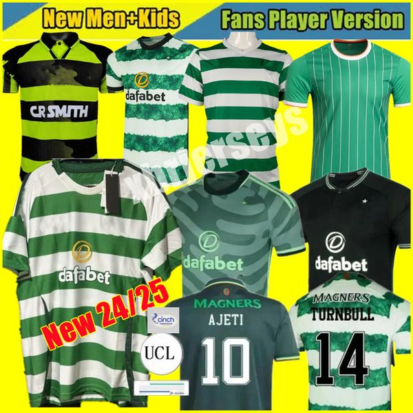 2024 Celts Kyogoc Jota Football Shirt FC 23 24 European Home Away Dritte Fußballtrikots Celtic Turnbull Ajeti Forrest Daizen Reo Palma Nakamura McGregor 80 84 86 87 91 92