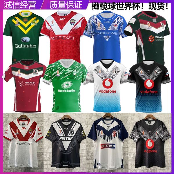 Joggenseeland, Australien, Samoa, Tonga Nuen, Paris, Fidschi, Irland, England, Weltmeisterschaft Olive Trikot