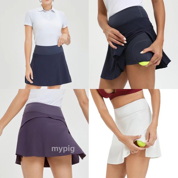 Скрещенные юбки легкие шорты для теннисных юбков, женские профессиональные карманные спортивные спортивные спортивные гольф -бадминтон Sports Sports Short Short Sharts в 2024 году