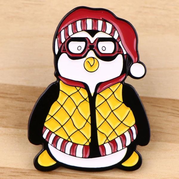 Broches Friends Programa de TV Penguin Pin Pin Metal Badges na mochila para mulheres Pinos de lapela de joias de moda Presente