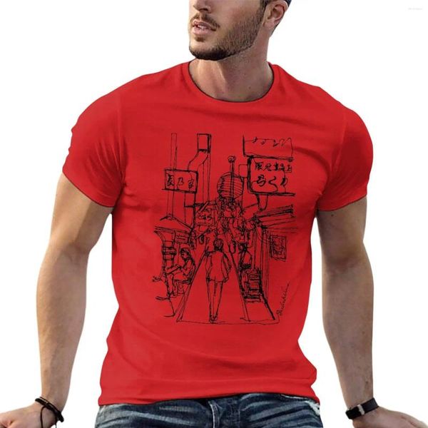 Polos da uomo Walk Through (Giappone) T-shirt Blanks Funnys Cute Tops Shirts Graphic Tees Mens Cotton T