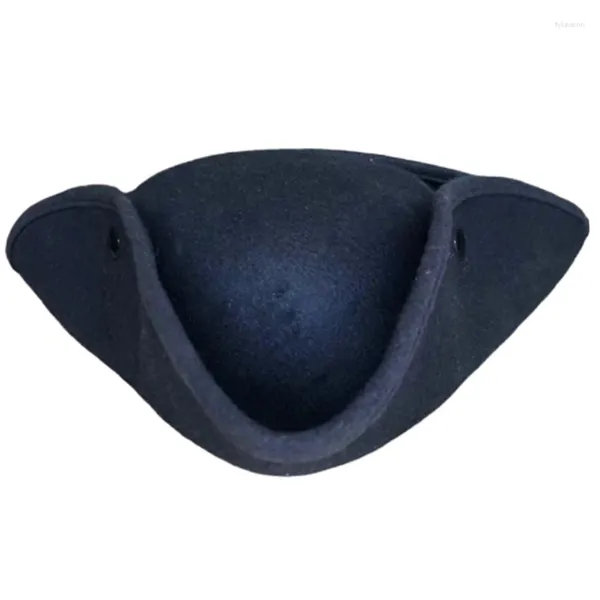 Berets Pirate Captain Hat для женщин мужчина унисекс костюм на Хэллоуин Tricorne Complay сцены сцены