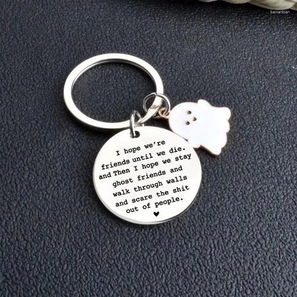 Estatuetas decorativas Keychain engraçado para amigo Presentes de amizade Irmilhas Irmãs Aniversário