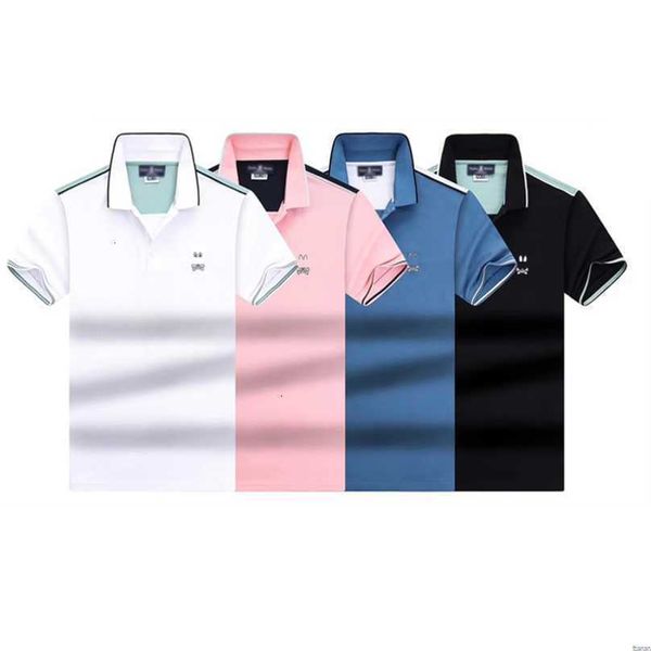 Psyco Bunny Polo Shirts Herrendesigner T -Shirt Psychologische Kurzarm Kleidung 2024 USA High Street Business Casual Golf Tees Kaninchenmuster Streetwear Ysxj