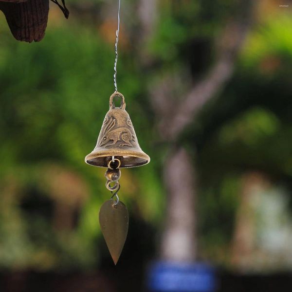 Dekorative Figuren 11pcs Chinesische Glocke Vintage Fortune Metal Wind Chime für Auto Innenraum Hängende Charme Segen Dekor Geschenk zufällig