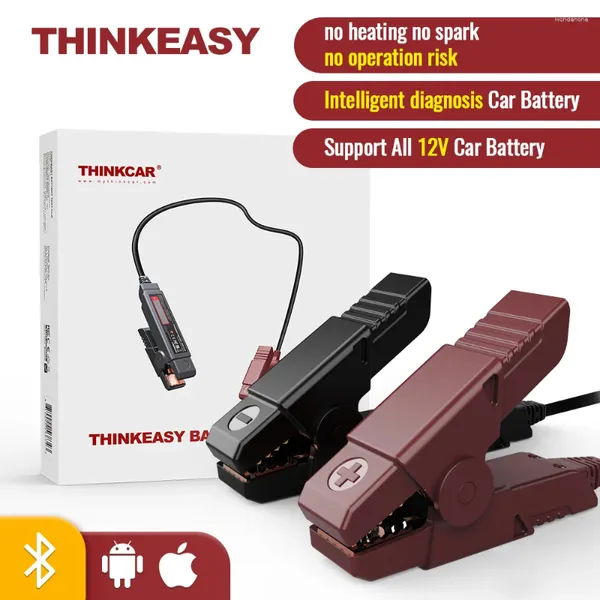 Tester per batteria per veicoli Bluetooth Thinkeasy 12V 2000CCA Strumenti di ricarica del test Auto Diagnostic