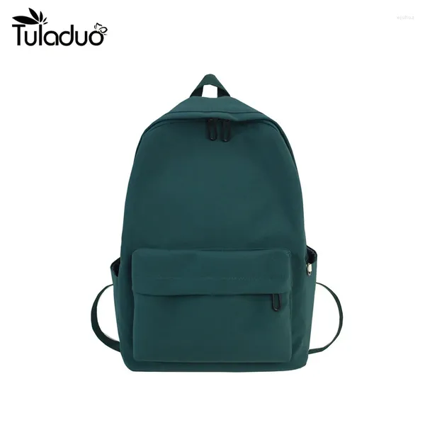 Backpack Large Girls School School School para adolescentes Backpacks Nylon Impermeável Teen Student Book Bag Big College Leisure Schoobag Blue 2024