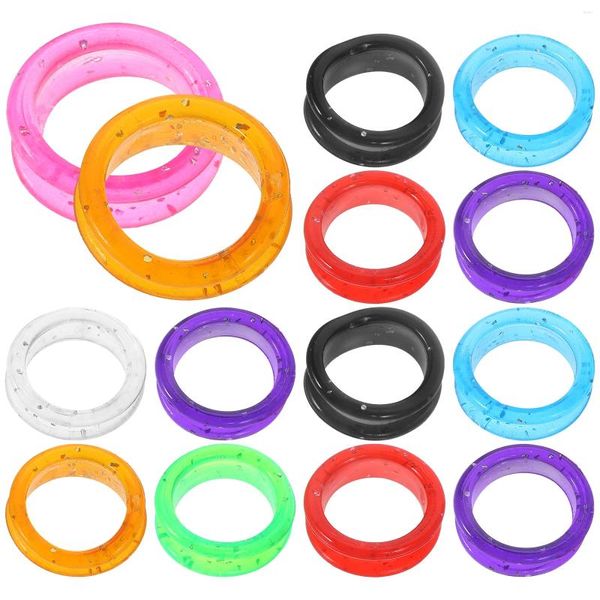 Dog Apparel 20 PCs SCISSSORES TODO O SILICONE DIPELHO DO COMAS PROTECIONAR RINGS SUPLO