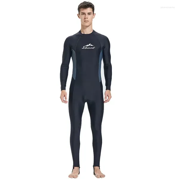 Menas de banho feminina Men Lycra Terne de mergulho de roupa de mergulho de corpo inteiro Rash Rash Roupos Roupes de mergulho de mergulho de mergulho de uma peça Sportswear