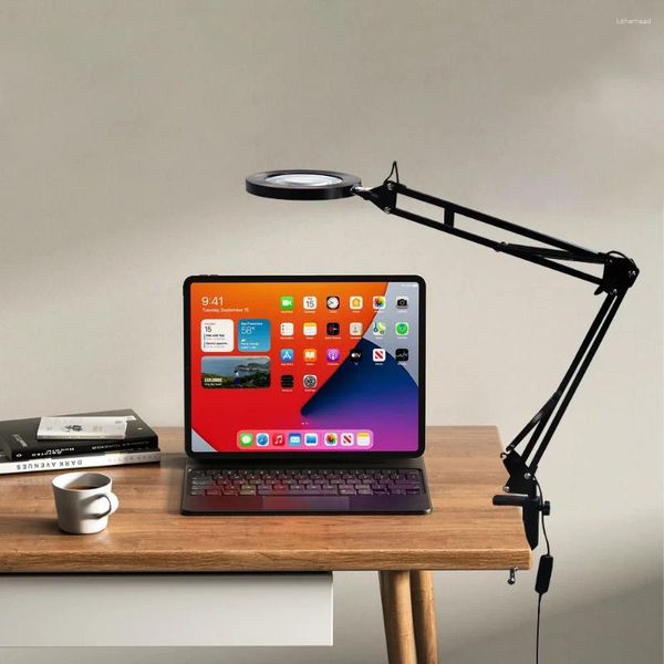 Lâmpadas de mesa preenchem suporte de luz selfie anel de beleza de beleza lâmpada led led led de mesa USB portátil recarregável