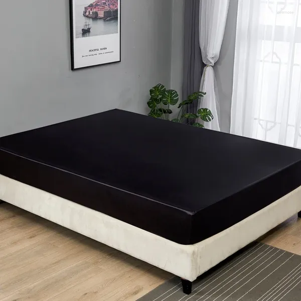 Set di biancheria da letto Imited Seta Adattata Foglio 198 203 cm Coperchio materasso in gomma lavata per cuscino con letti da letto statunitensi