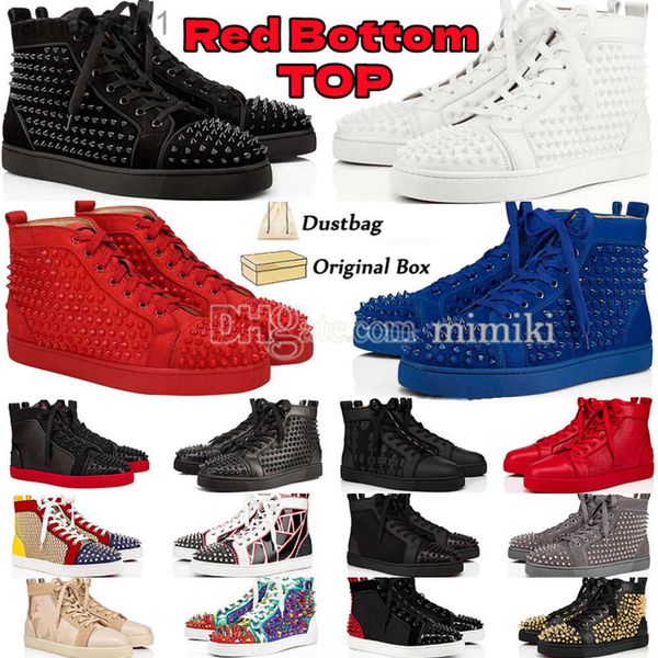 Red Bottoms Shoes Designer Loafers повседневные кроссовки низкие кроссовки для мужчин для женщин мода