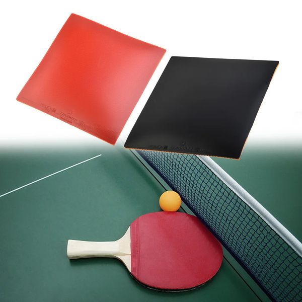 Tabela de esponja preta vermelha tênis de borracha hard ping pong pong de ataque rápido ades reversa 240511