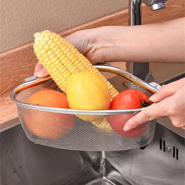 Küchenspeicherfilter innovativ einfach zu reinigen sparen Platz bequemer multifunktionaler Spüle Drainsiebs Colander Korb