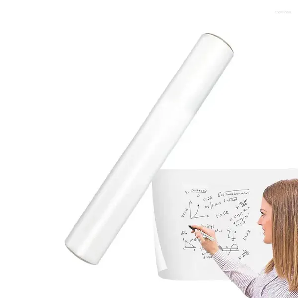 Embrulhe de presente adesivo de parede de apagamento seco white quadro whiteboard papel impermeabilizado portátil freezer desenho preto quadros apagáveis