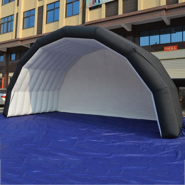 Оптовая торговля 10mwx6mdx5mh (33x20x16.5ft) бесплатный корабль настраиваемое на Ялочка надувная сценическая палатка черная выставка.