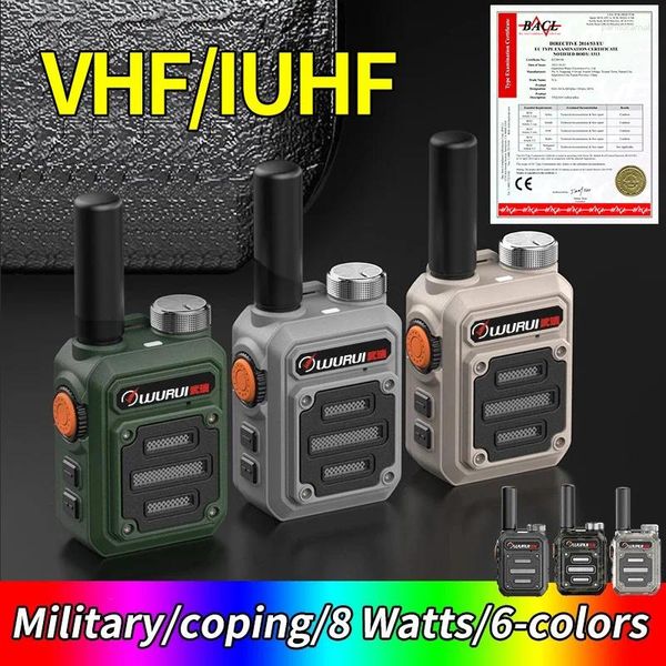 Walkie Talkie Wurui G63 Mini Scanner portátil Ham Radio Walkie-talkies para caçar 50 km Comunicador Profesional Handy Amateur