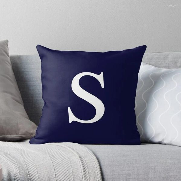 Pillow Navy Blue Basic S Throw Decorative für Luxussofasabdeckungen