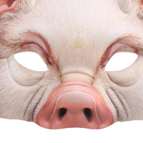Forniture per feste Q0ke Halloween 3D Pig Animal Maschera Maschera Maschera Costume da cosplay