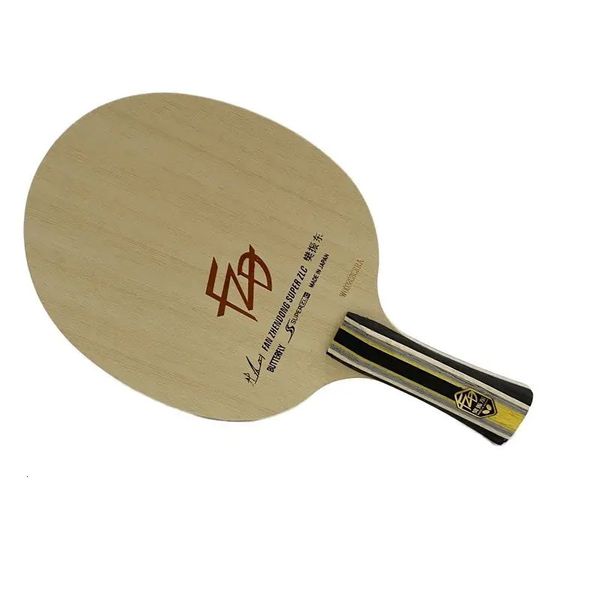 FZD Tennis Blade Wood de 5 camadas com tênis de tênis de tênis de mesa longa de 2 camadas com szlc com concha preta 240428