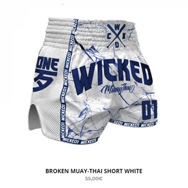 W08 Match Muay Thai Pants brigando Shorts Fitness Sanda Training Boxing Suit Sandha 240513