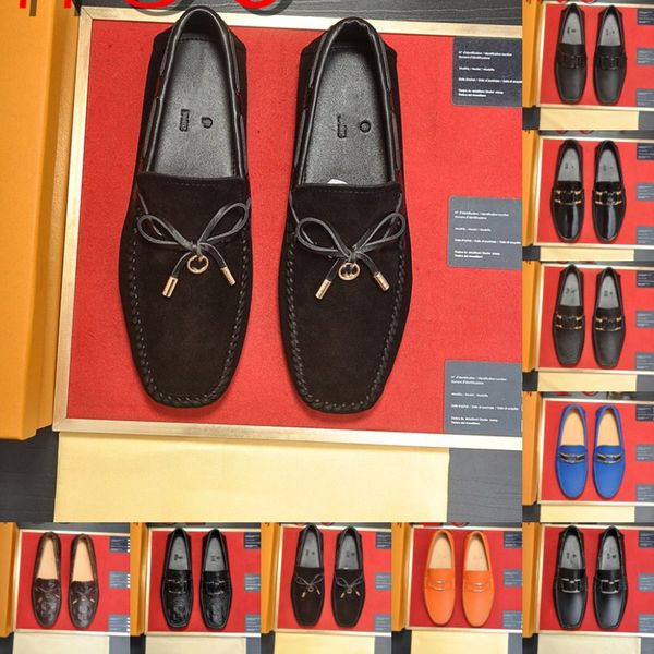 35Model hochwertige Erwachsene Moccasins Brandneue Mode Männer Designer -Ladung Männer echte Leder -Freizeitschuhe Männer Fahren männliche Schuhe 2024