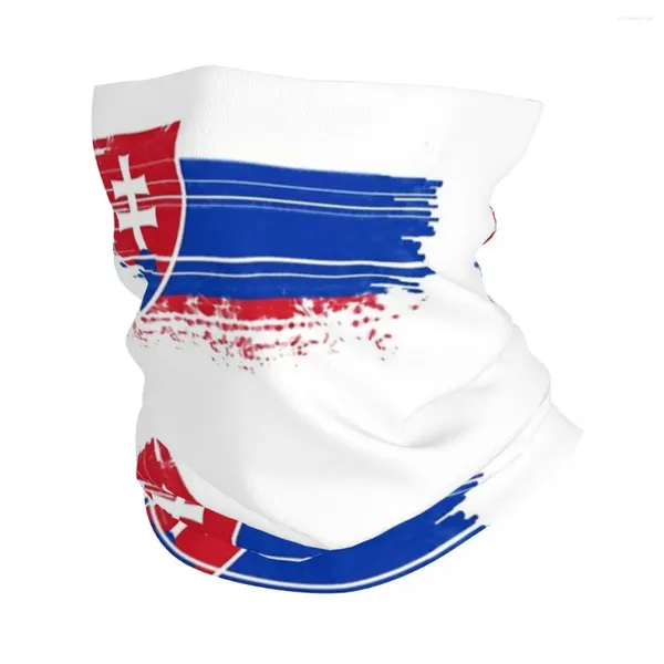 Sciarpe bandiera in slovacchia bandana coperchio di bandana avvolgente sciarpa multifunzione ciclismo sportivo esterno unisex per adulto lavabile