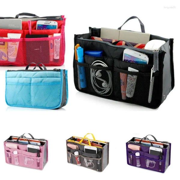 Depolama Çantaları Uygun Kadınlar Seyahat Edin Çanta Organizatör Çanta Astarı Düzenli Çanta Hangbag Açık