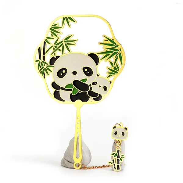 Partyversorgungen Anpassungsgroßhandel 3D Lesezeichen Animal China Custom Design Metal Hollow Panda