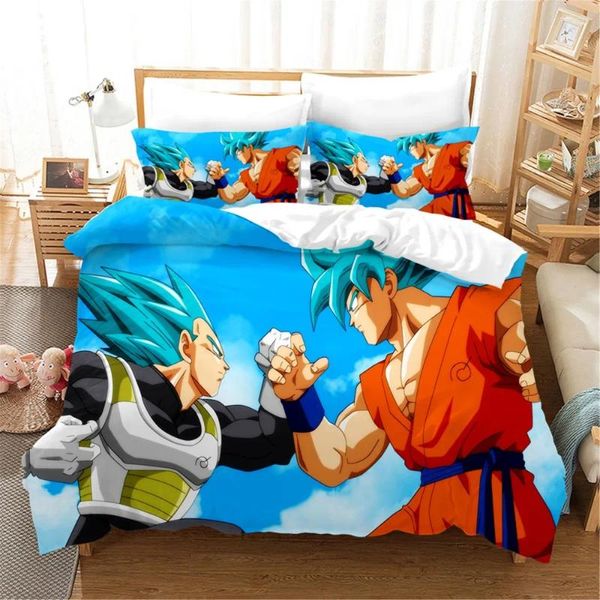 Bedding Sets Cartoon Anime Series Set Quilt Capa Passagem Têxteis para Casas adultas Presente Large King