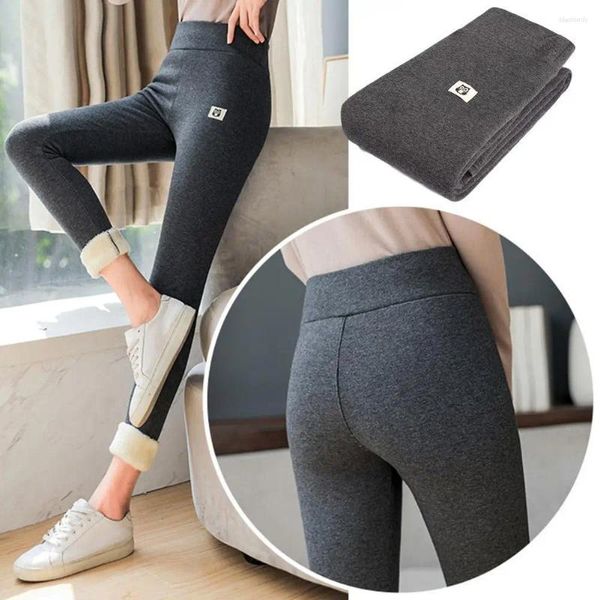 Leggings femminile Donne vena donne Skinny Skin Spesse velluto in pile di velluto Legins Autunno inverno pantaloni caldi pantaloni da lavoro a casa oversized