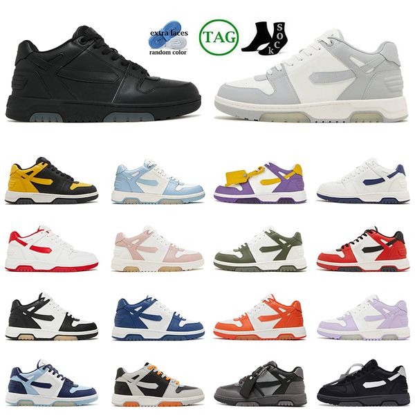 Top -Designerin Casual Schuhe Frauen Herren Weiß Tief aus Büro Kalb Leder Sneaker Schwarz hellblau Vintage Grau für Walking Trainer Tennisschuh -Bahnsteig Sneaker