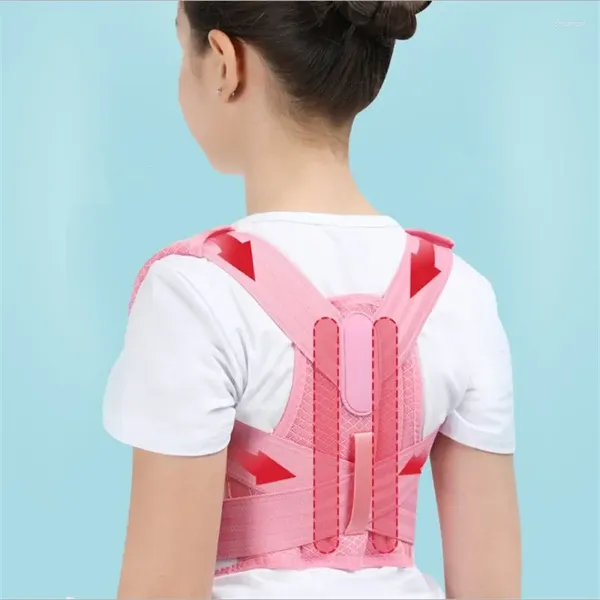 Cintos Crianças ajustáveis Corretor de postura Corrector de apoio Belt Kids Kids Ortopedic Corset para coluna vertebral lombar ombro da saúde