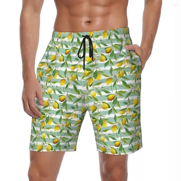 Pantaloncini da uomo palestra di fiori di fiore estate a strisce sportive pantaloni corti uomini veloci hawaii graphic oversize tronchi da nuoto