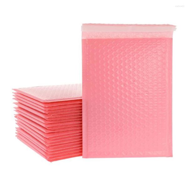 Principal de presentes 100pcs bolhas malandades acolchoados envelopes pérolas presentes saco de envelope de correio para livro lineado mailer self selo 18x20cm