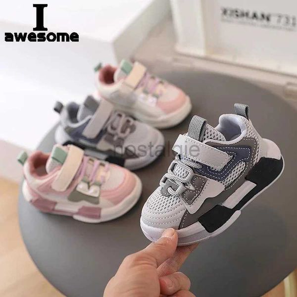 Sneakers Nuove scarpe sportive Flat primaverili adatti a ragazzi e ragazze Solu di sport traspiranti Scarpe per bambini da 1 a 6 anni Scarpe casual all'aperto 21-30 D240513