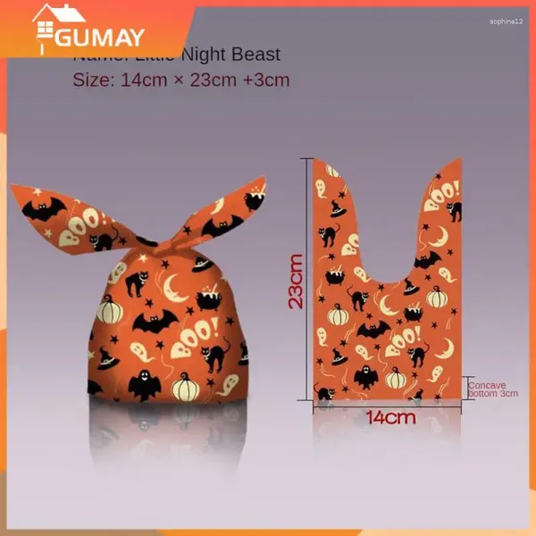 Geschenkbeutel Druck Halloween -Geschenke für Kinder Verpackung Zubehör Candy Food Grade Material Back Dekoration