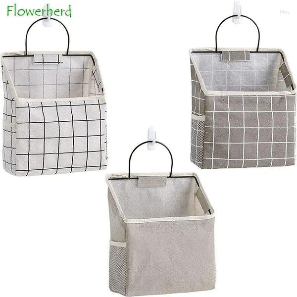 Stume da stoccaggio in tessuto Whear Hanging Caddy Borse Over the Door Pouch Organizzatore per bagno camera da letto cucina