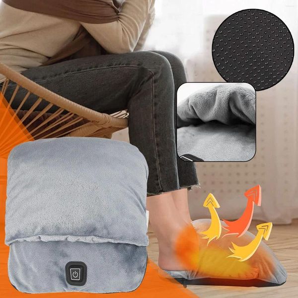 Schede di allenamento delle pantofole per le donne a casa più calda con riscaldamento e massaggio vibrante rapido pad ultra morbido da banco