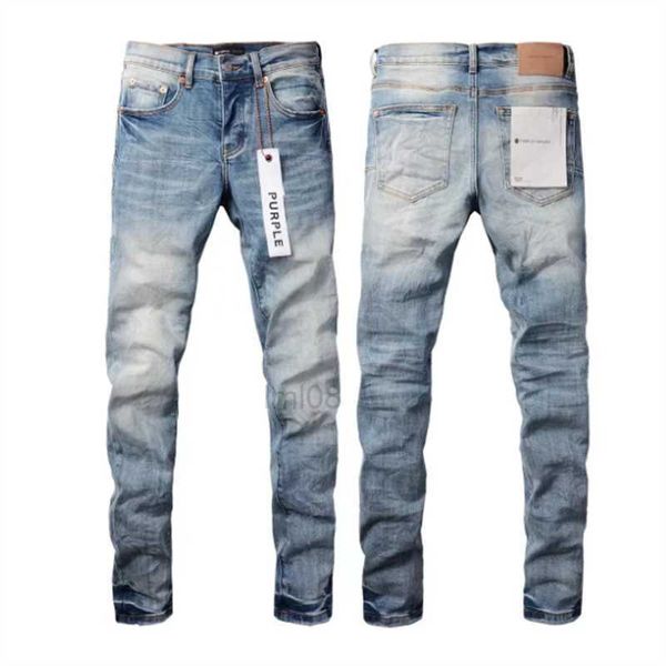 Jeans jeans viola jeans designer pantaloni da uomo jeans maschi jeans designer pantalone per uomo nero 2024 auto -coltivazione di ricamo nuovo stile e piccoli piedi di moda femminile 2840