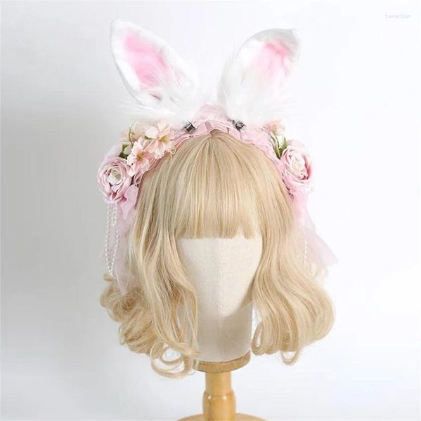 Forniture per feste Halloween Orecchie da copricapo Cosplay Headband Women Women Anime Hair Accessori B2397