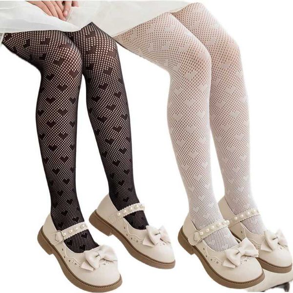 Calzini per bambini sottili leggings traspiranti per bambini calze da ballo balli per bambini uniformi studentesche uniformi principessa Principessa collant nero e nero d240513