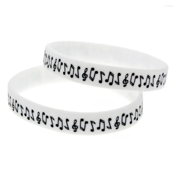 Braccialetti Charm 50 PC Musica Nota Silicone Bracciale Student Bracciale Sport Bracciale per adulti