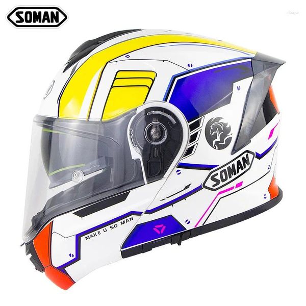 Motorradhelme kühlen Helm Full Face Motocross Flip Capacete da Motocicleta Casque Doublel Len Racing Cascos Moto